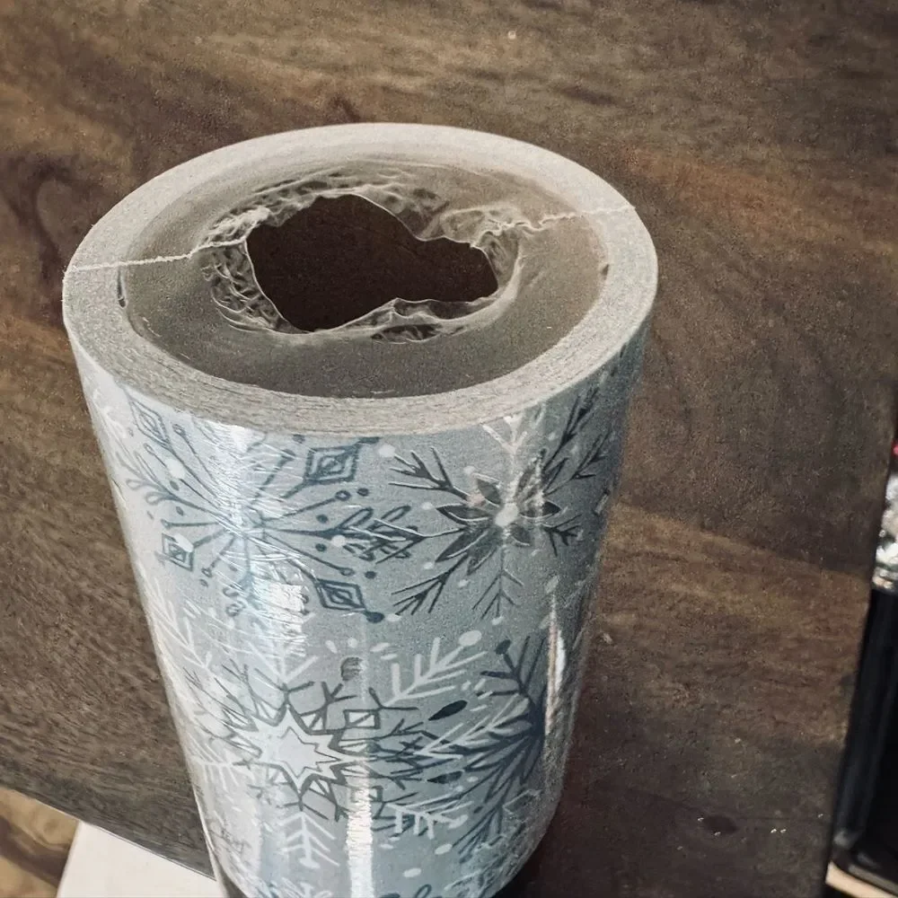 Rachel Zoe Snowflakes Heavyweight Jumbo Christmas Gift Wrap Wrapping Paper Roll